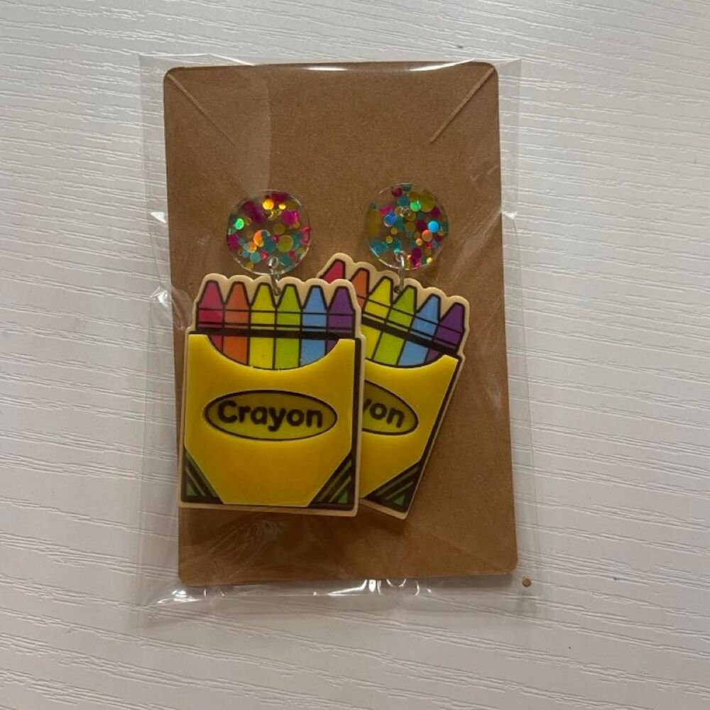 Crayon earrings